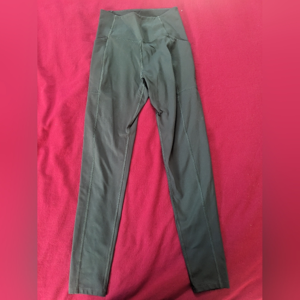 Girlfriend Compresive Pocket Leggings Green S - Picture 3 of 5
